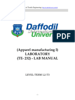 LAB - MANUAL Apparel I