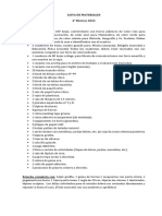 Lista de Materiales 2° 2022