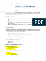 Module 4 - Functions Modules and Packages