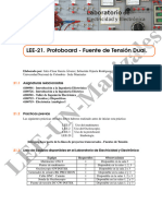 Protoboard - Fuente de Tensión Dual.