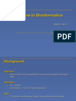 Introduction To Bioinformatics