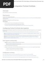 XDR Third-Party Integration: Fortinet Fortigate: Requirements