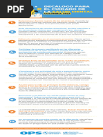 Infografia Decalogo Salud Mental