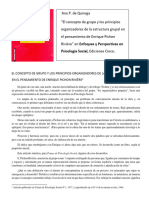 El Concepto de Grupo y Los Principios Organizadores de La Estructura Grupal en El Pensamiento de Enrique Pichon Rivière - Ana P