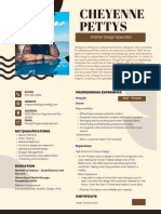 Brown Corporate Profile Resume 2