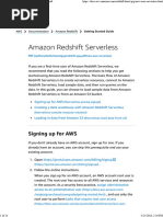 Amazon Redshift Serverless - Amazon Redshift