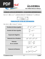 Ficha 1 Leyes de Exponentes