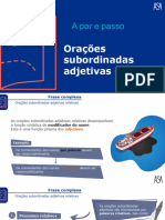 Orações Subordinadas Adjetivas Relativas