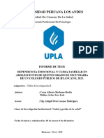 Tesis Dependencia y Clima Familiar I