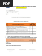 Hojas de Evaluacion de Proyecto Ok