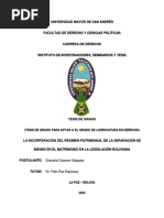 Tesis de Grado para Optar A El Grado de Licenciatura en Derecho