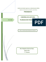 Control de Lectura de Planeacion Financiera.