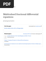 Multivalued Fractional Differential