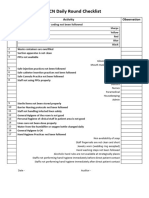ICN Daily Round Checklist