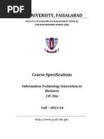 CIT-506 Infomation Technology Innovation in Business