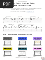 Dorian Dominant Bebop and Chromatic Lines