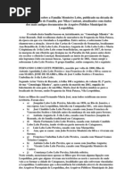 Estudo Sintético Sobre A Família Monteiro Lobo