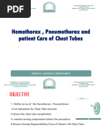 Final Chest Tube Care