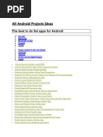 All Android Projects Ideas