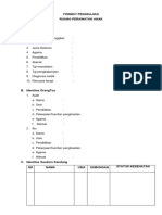 Format Pengkajian Ruang Perawatan Anak