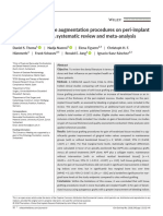 Clinical Oral Implants Res - 2018 - Thoma - Effects of Soft Tissue Augmentation Procedures On Peri Implant Health or