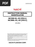 Nachi Mc350-01 Manipulator Instruction Manual