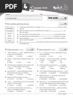 Student's Quiz 4 - (Lessons 19-21)