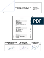 .001 Procedimiento de Seguridad y Salud en El Trabajo en Obra