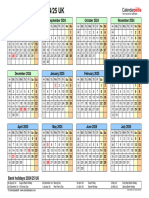 School Calendar 2024 2025 Landscape Year at A Glance