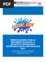 Orientaciones para La Implementación de Expresarte - VF