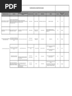 Matriz de Planificación de Objetivos de Calidad