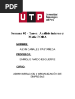 Analisis Interno y Matriz Foda