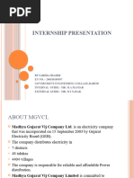 Internship PPT (MGVCL)