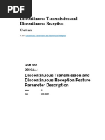 Discontinuous Transmission and Discontinuous Reception Feature Parameter Description