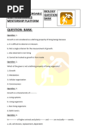 Biology Question Bank