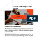 A Beginner's Guide To Starting A Career in Digital Marketing