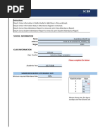 School Attendance Register and Report