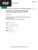 The Creation of Motherhood and Women S Responses in Britain and France 1750 1914