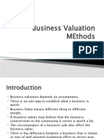 Chapter 11 Valuation Method