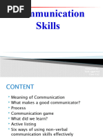 Communication Skills