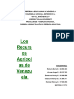 Recursos Agricolas de Venezuela