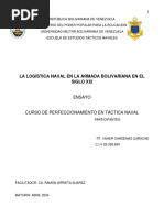 Ensayo La Logistica Naval en La Armada Bolivariana en El Siglo Xxi