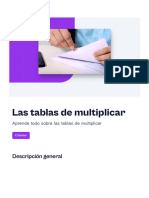 Las Tablas de Multiplicar