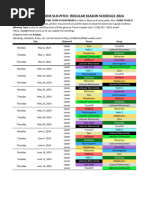 Millbank Slo-Pitch Schedule 2024 - Colour