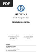 Semiología General - Guía de Trabajos Prácticos.