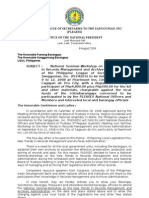 Letter To All Punong Barangay - Cagayan de Oro City