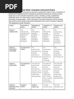 Rachael White Evaluation Instrument Rubric 1 1