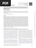 Entomofaunal Succession Patterns On Burnt and Unburnt Rabbit Carrion