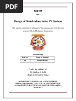 Design of Stand-Alone Solar PV System