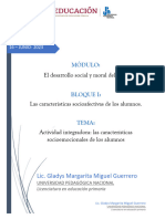 Las Características Socioemocionales de Los Alumnos INFORME